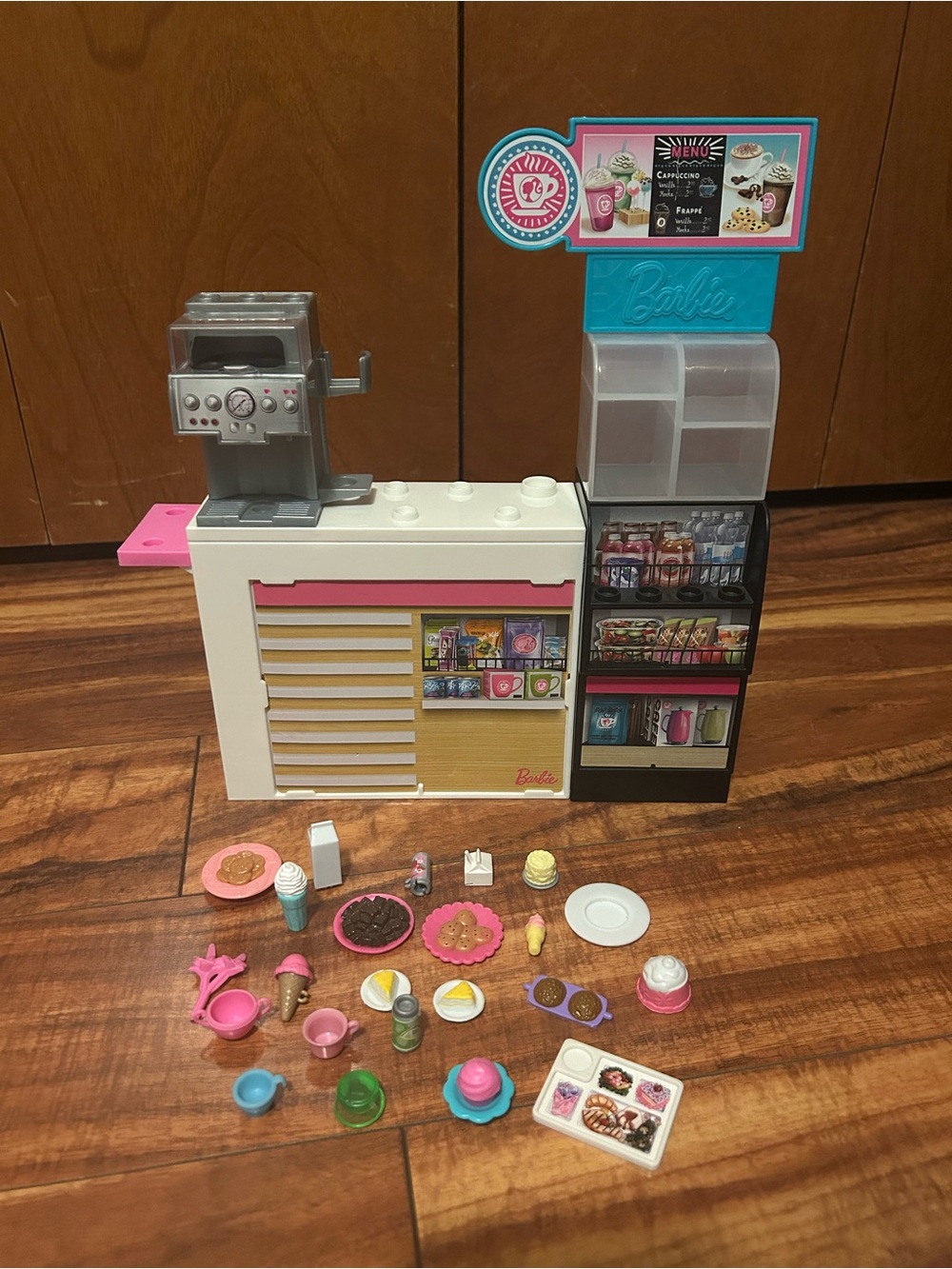 Barbie Coffee Shop Counter with food accessories